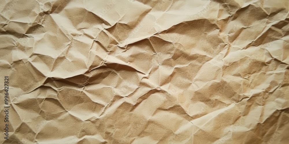 Crumpled Brown Paper Texture for Background Use Crumpled Brown Paper Texture for Background Use