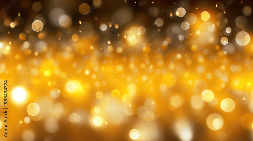 Blur bookeh silver lights or flashes on a yellow color background Blur bookeh silver lights or flashes on a yellow color background
