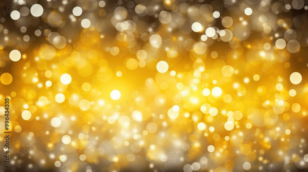 Blur bookeh silver lights or flashes on a yellow color background Blur bookeh silver lights or flashes on a yellow color background