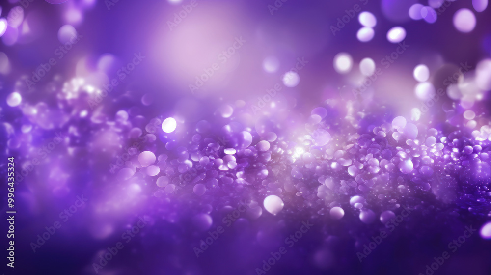 Obraz premium Blur bookeh silver lights or flashes on a violet color background