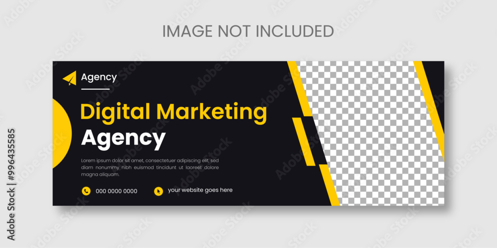 Digital marketing Facebook banner template Digital marketing Facebook banner template