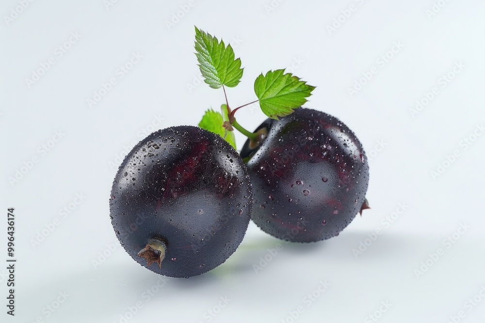 Fresh plums sitting on a table, perfect for decoration or food styling Fresh plums sitting on a table, perfect for decoration or food styling