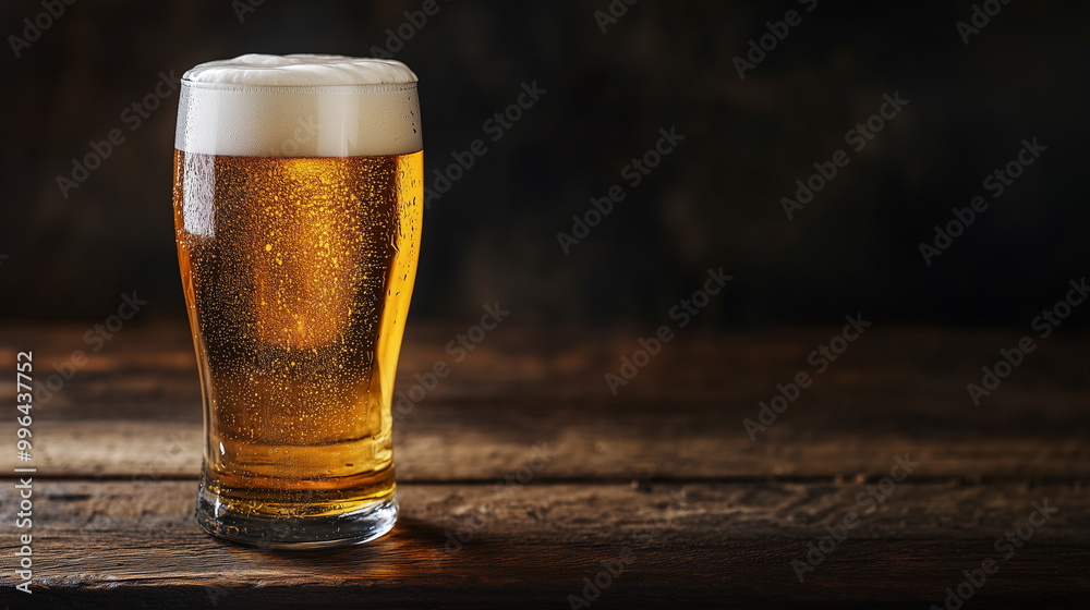 Refreshing Delight: Beer in a Glass with Room for Your Thoughts Refreshing Delight: Beer in a Glass with Room for Your Thoughts