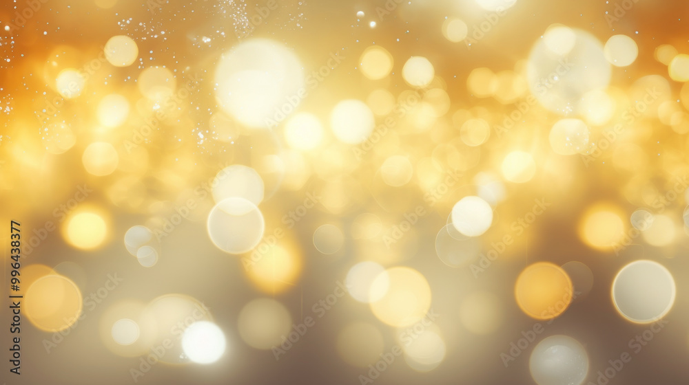 Blur bookeh silver lights or flashes on a light yellow color background Blur bookeh silver lights or flashes on a light yellow color background