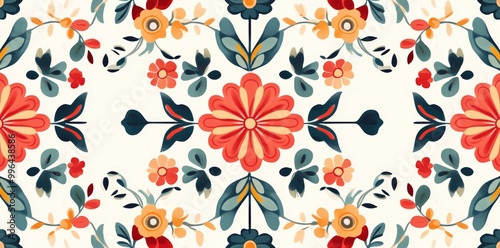 Moroccan tiles, Azulejos ornaments seamless pattern perfect for wallpaper, pattern fills, web page backgrounds, or surface textures.