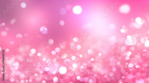 Blur bookeh silver lights or flashes on a vivid pink color background