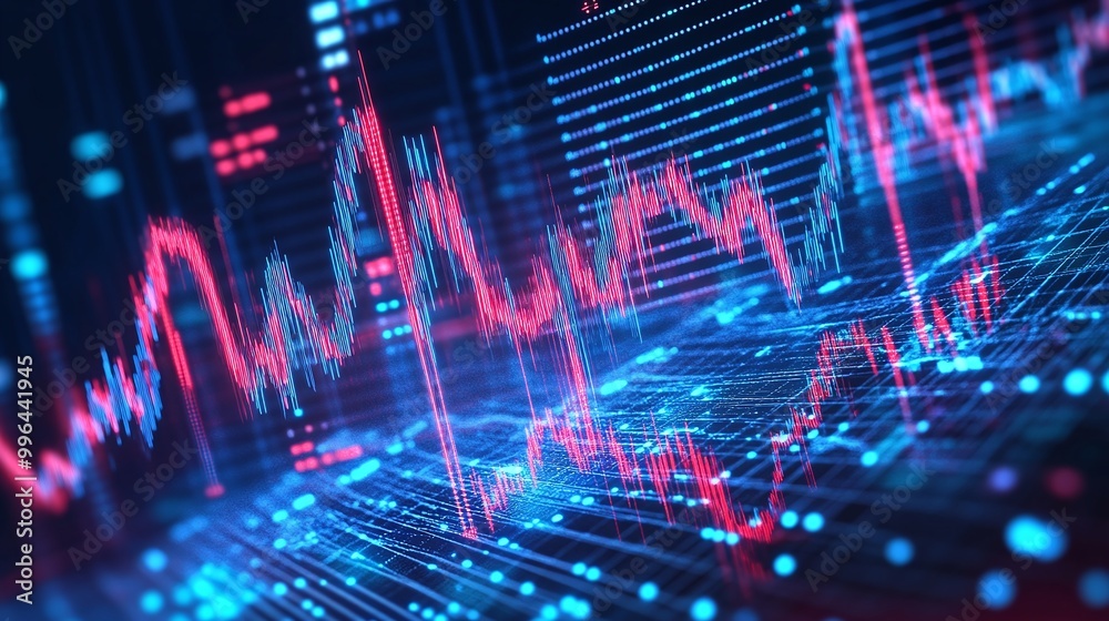 Vibrant abstract digital data visualization with colorful charts and graphs, representing technology and analytics. Vibrant abstract digital data visualization with colorful charts and graphs, representing technology and analytics.