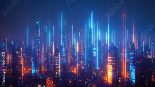 The Futuristic Neon City