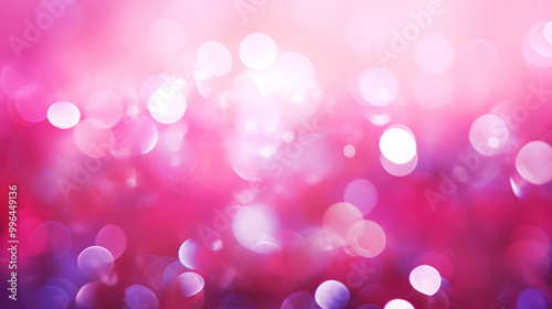 Blur bookeh colorful lights or flashes on a vivid pink color background