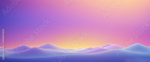 Pastel Peaks, Dreamy Dunes, Sunset Symphony on grainy gradient colorful with copy space for any design