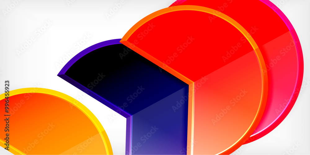 Trendy round shapes with triangular angle design element. Vector Illustration For Wallpaper, Banner, Background, Card, Book Illustration, landing page Trendy round shapes with triangular angle design element. Vector Illustration For Wallpaper, Banner, Background, Card, Book Illustration, landing page