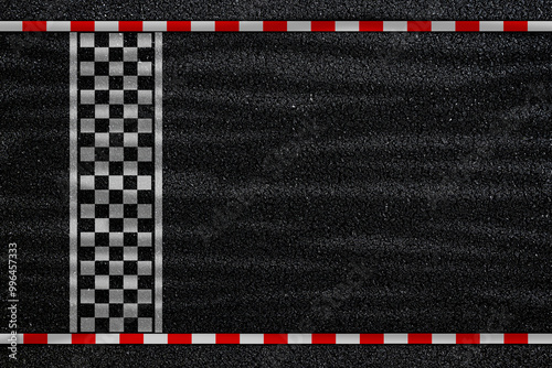 Start, finish line. asphalt road racing texture background. top view	