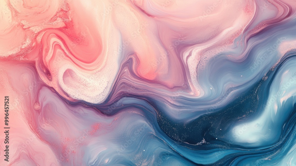 Abstract fluid pattern with marbled textures and soft, flowing colors, perfect for a serene background. Abstract fluid pattern with marbled textures and soft, flowing colors, perfect for a serene background.