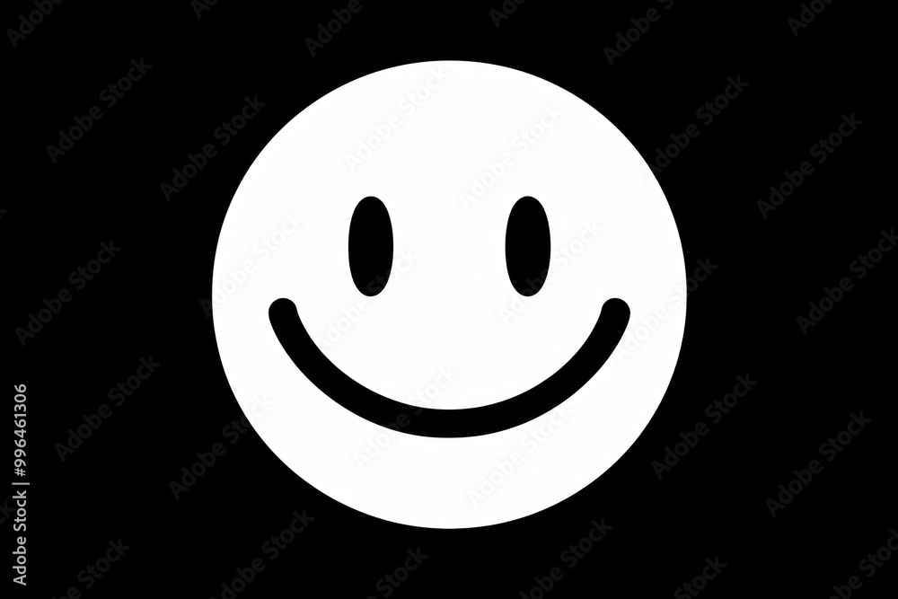 Smily face symbol icon cartoon white line. Smily face symbol icon cartoon white line.