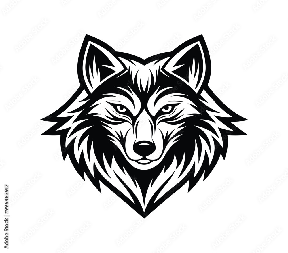 Fox Head logo vector illustration. head fox logo template Fox Head logo vector illustration. head fox logo template