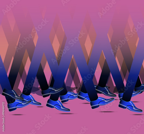 Shoes marching