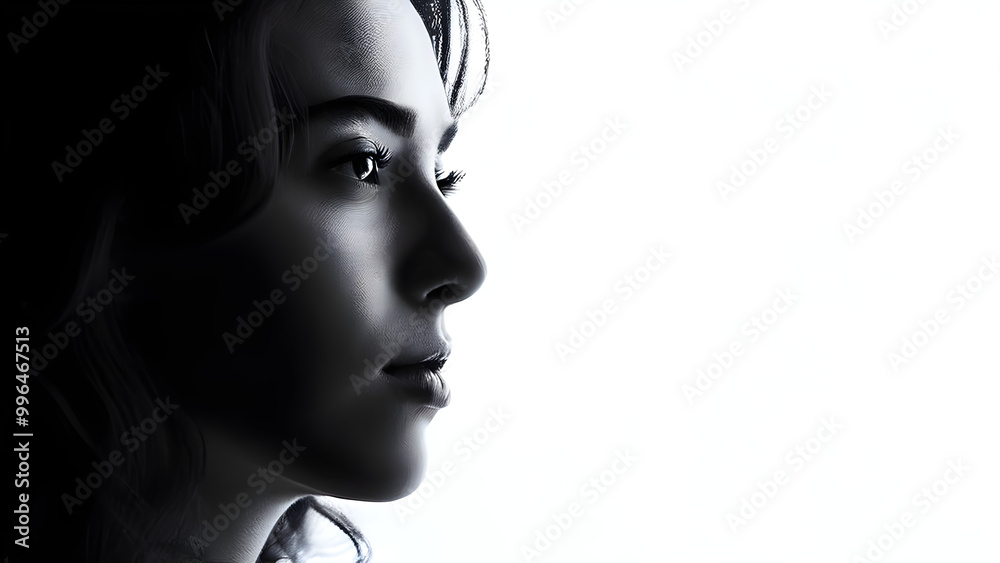 black and white portrait of a woman black and white portrait of a woman