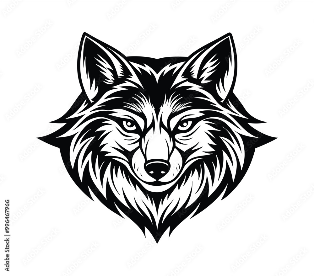 Fox Head logo vector illustration. head fox logo template Fox Head logo vector illustration. head fox logo template