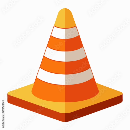 traffic cone icon vector illustration