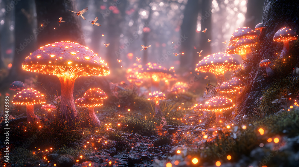 A Cinematic Still of a Forest Made from Glowing Mushrooms, Creating a Mystical and Enchanting Atmosphere, Perfect for Fantasy Themes, Nature Illustrations, and Imaginative Storytelling
A Cinematic Still of a Forest Made from Glowing Mushrooms, Creating a Mystical and Enchanting Atmosphere, Perfect for Fantasy Themes, Nature Illustrations, and Imaginative Storytelling