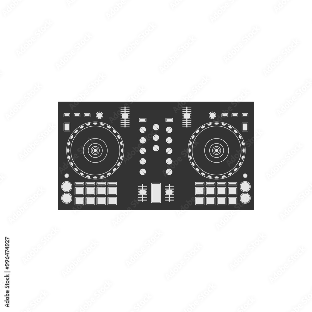 Fototapeta premium DJ setup icon. Mixer symbol modern, simple, vector, icon for website design, mobile app, ui. Vector Illustration