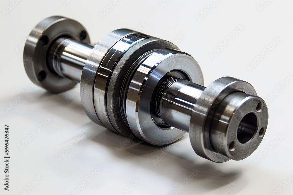 A metal part with a hole in the middle A metal part with a hole in the middle