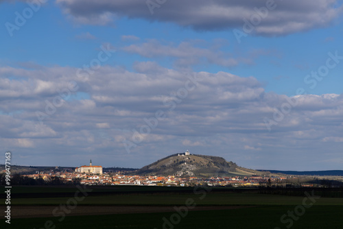 Mikulov castle and town, Southern Moravia, Czech Republic photo