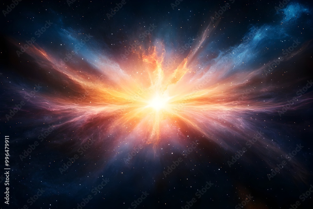 Luminous Celestial Nucleus in Visually Striking Cosmic Composition of Abstract Geometric Patterns and Vivid Colors Luminous Celestial Nucleus in Visually Striking Cosmic Composition of Abstract Geometric Patterns and Vivid Colors