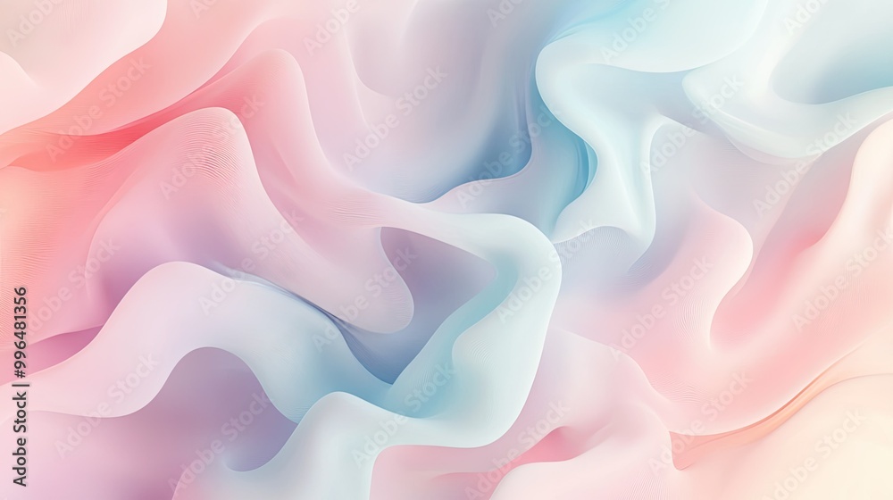 Organic abstract pattern with fluid, flowing shapes and soft gradients of pastel colors. Organic abstract pattern with fluid, flowing shapes and soft gradients of pastel colors.