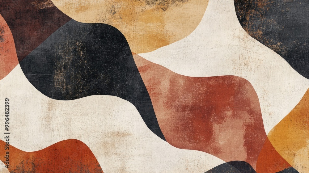 Organic abstract pattern with soft, flowing shapes and warm, earthy tones. Organic abstract pattern with soft, flowing shapes and warm, earthy tones.