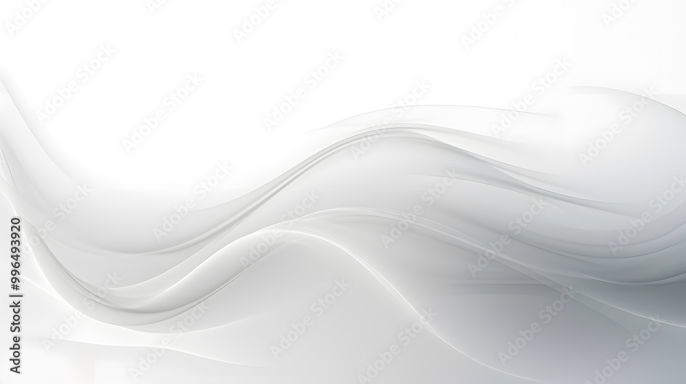 Obraz premium White abstract wave background with white background