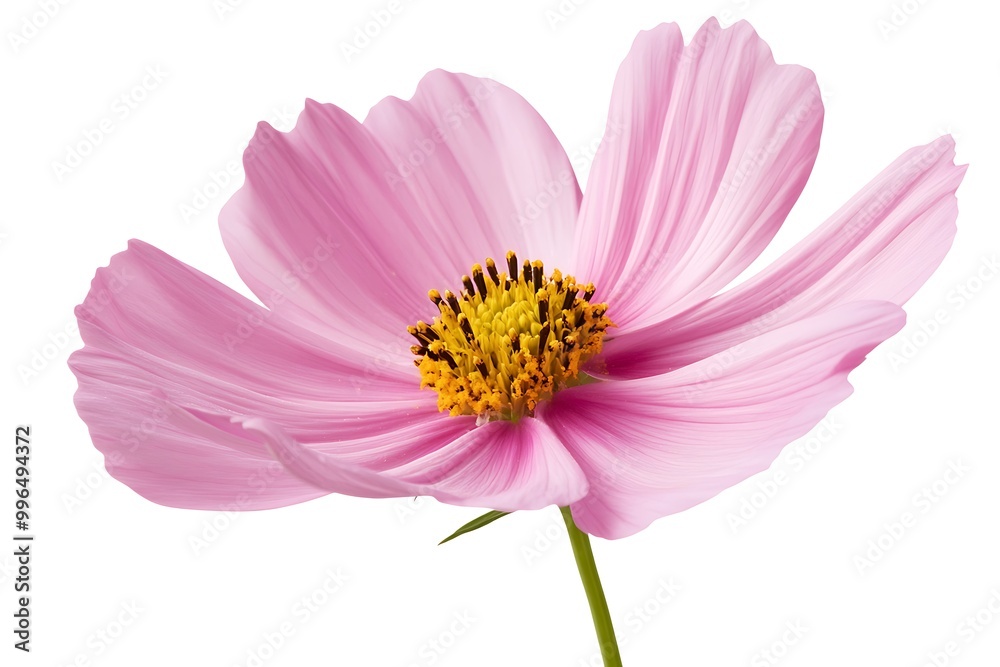 Pink cosmos flower isolate white background with clipping-path Pink cosmos flower isolate white background with clipping-path