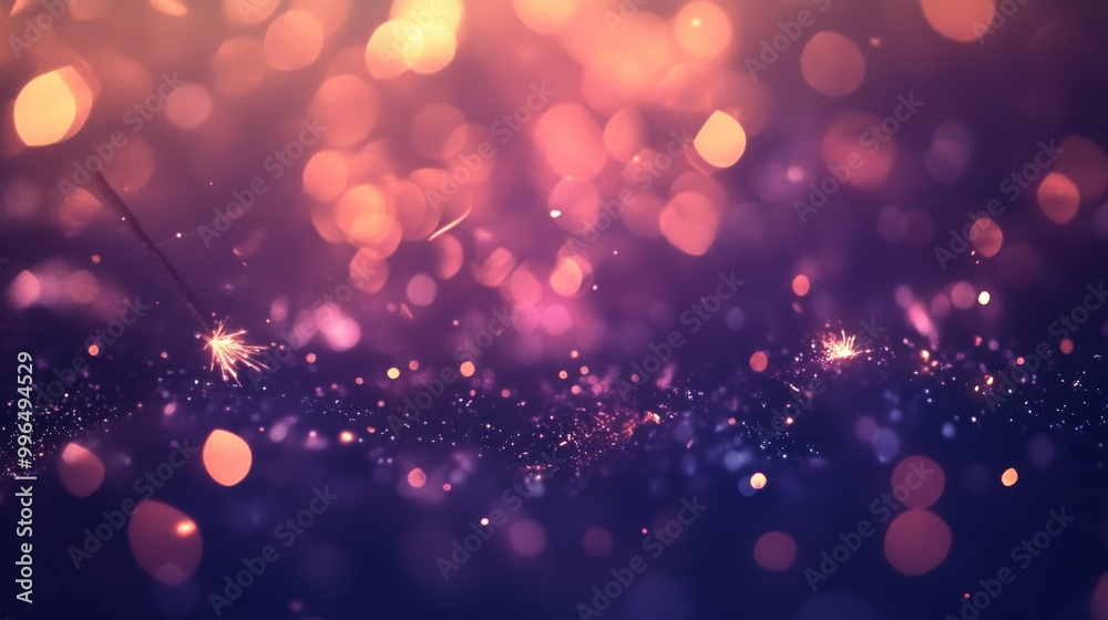 Photo of sparklers on dark blue background, Christmas postcard Photo of sparklers on dark blue background, Christmas postcard