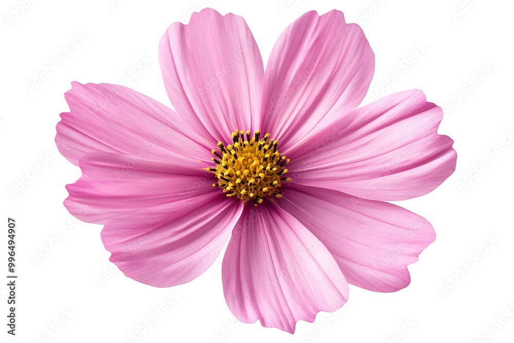 Pink cosmos flower isolate white background with clipping-path Pink cosmos flower isolate white background with clipping-path