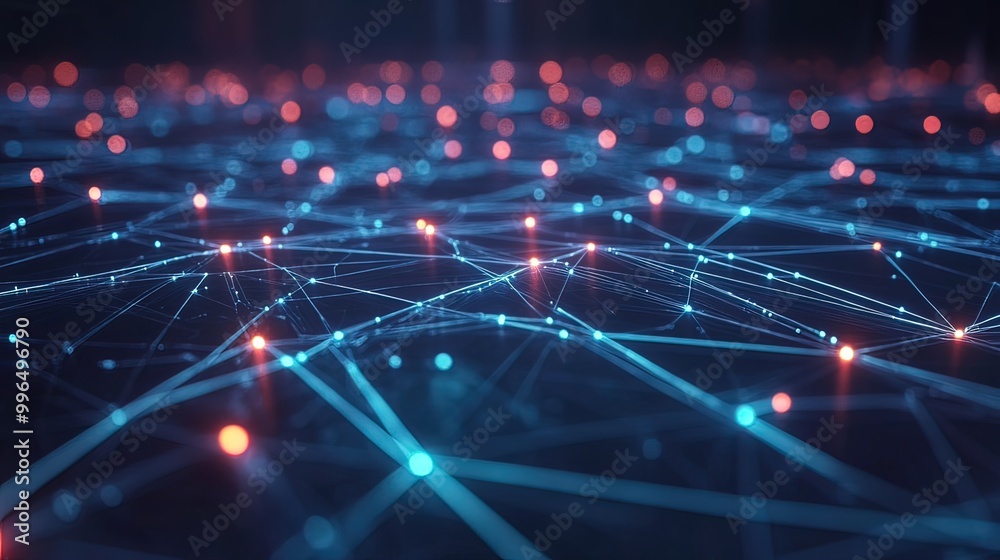 Abstract Digital Network Background Abstract Digital Network Background