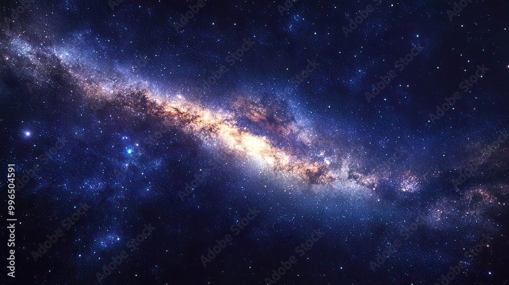 Fototapeta premium Milky Way Galaxy in Night Sky
