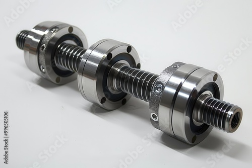A metal part with three balls on it