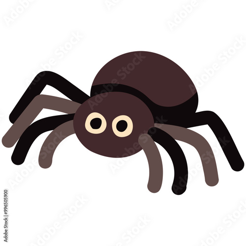 cute halloween spider illustration for card website, application, printing, document, poster design, etc.