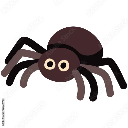 Obraz cute halloween spider illustration for card website, application, printing, document, poster design, etc.
