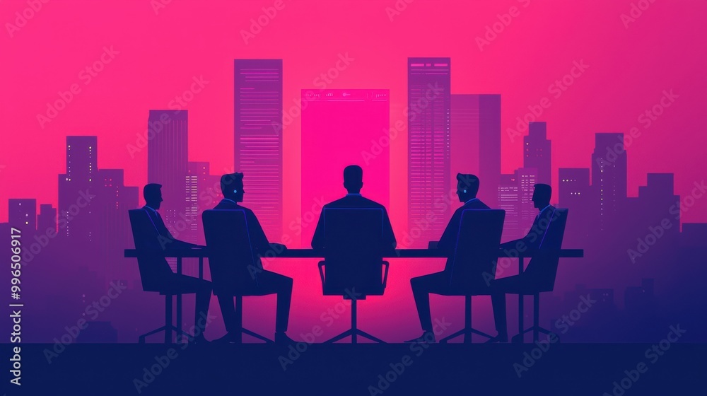 Fototapeta premium business meeting in the city