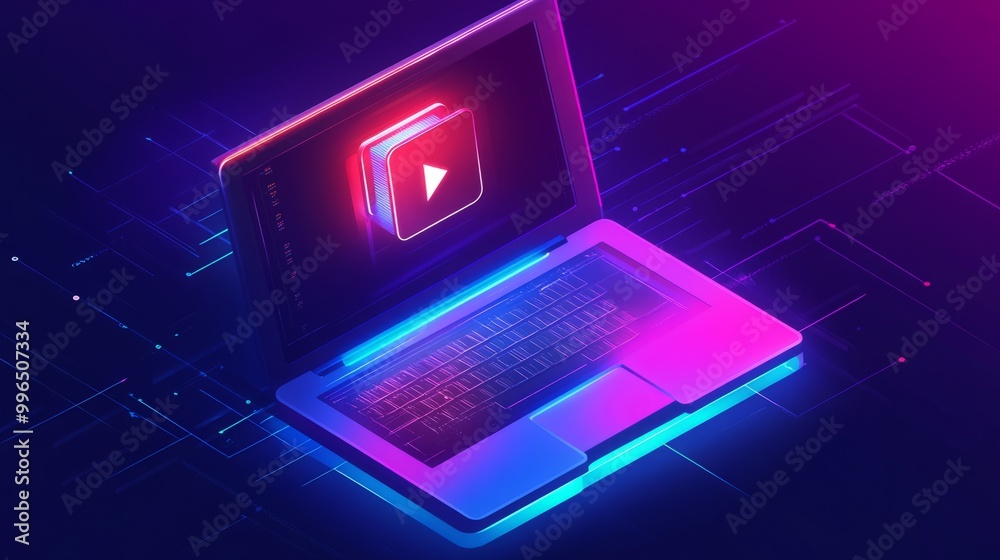 illustration of data download illustration of data download