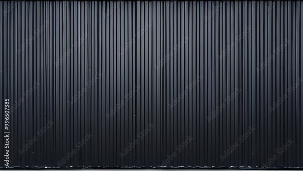 Black Corrugated Metal Wall Texture Black Corrugated Metal Wall Texture