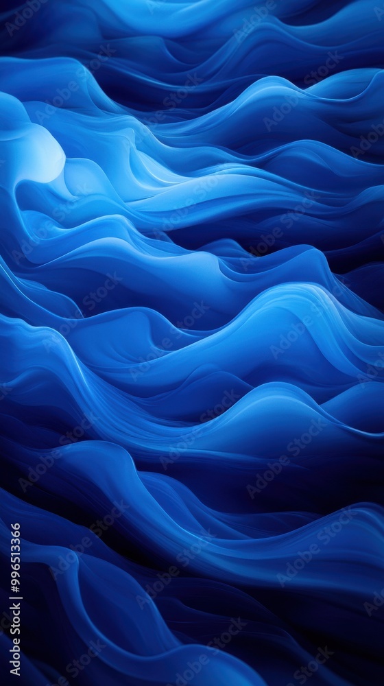 Abstract blue waves, smooth, flowing design, artistic background Abstract blue waves, smooth, flowing design, artistic background