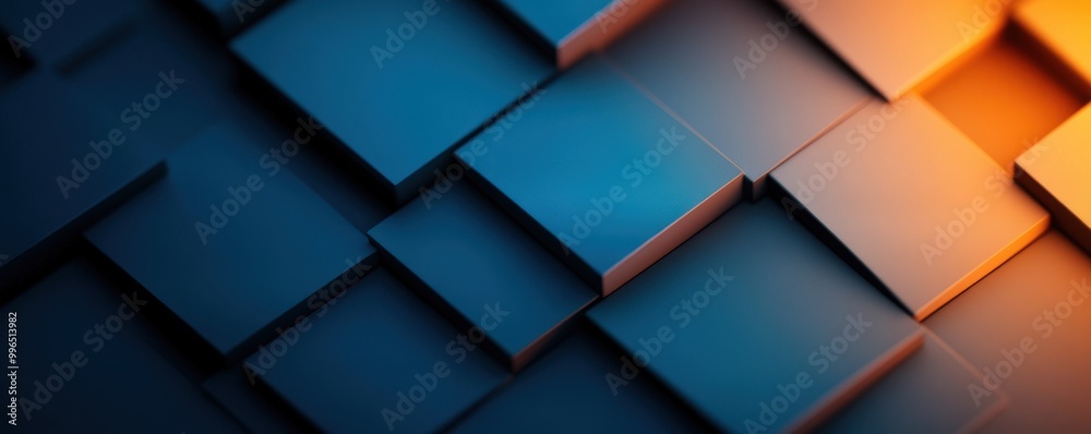 Abstract geometric pattern with blue and orange tones. Abstract geometric pattern with blue and orange tones.