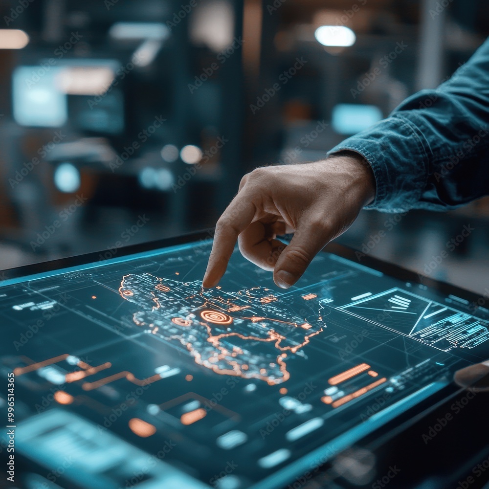 Naklejka premium electronic circuit board