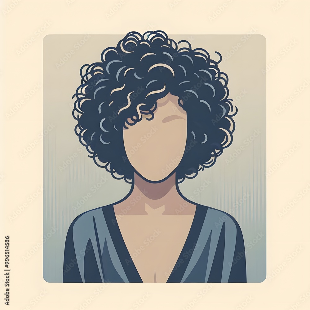 Cartoon style portrait of youth Cartoon style portrait of youth