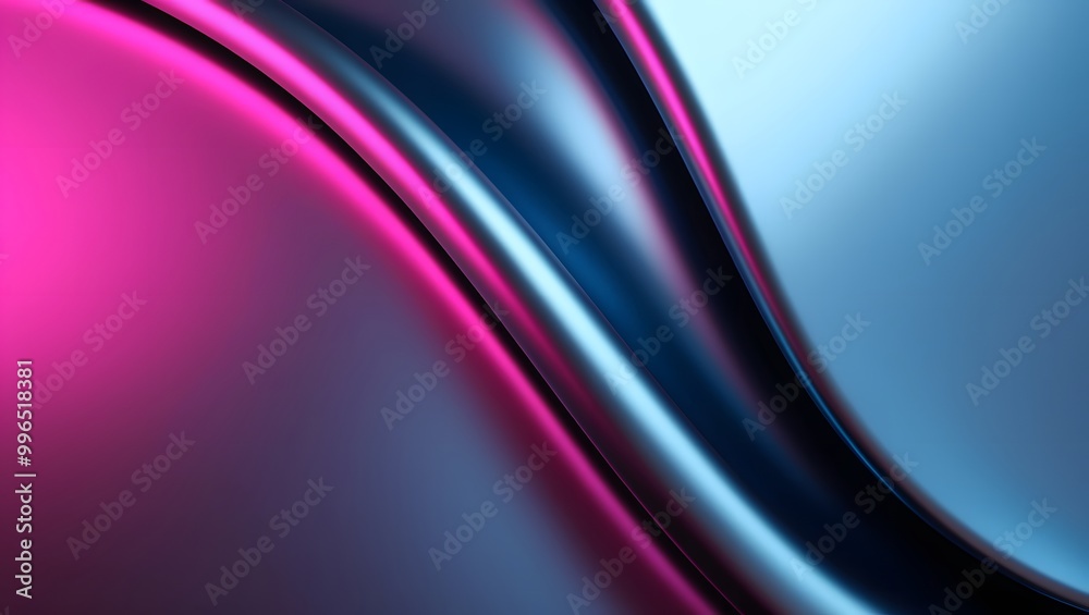 Abstract Blue and Pink Gradient Waves Abstract Blue and Pink Gradient Waves