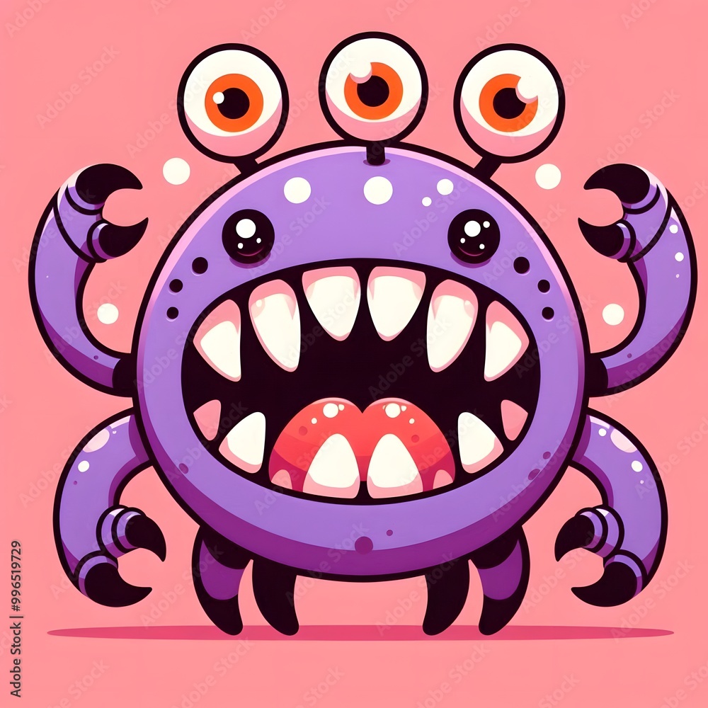 Monster cartoon doodle character Monster cartoon doodle character