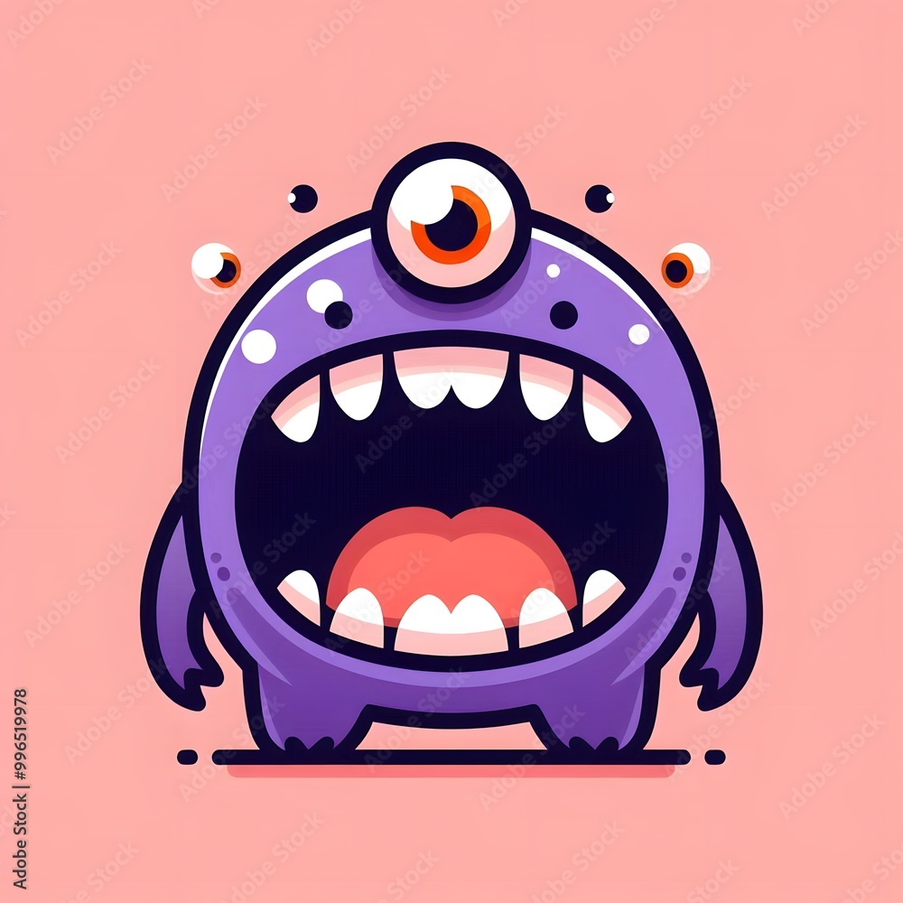 Monster cartoon doodle character Monster cartoon doodle character