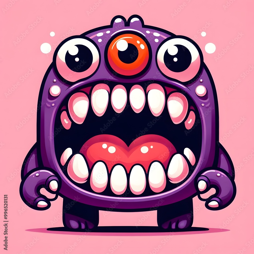 Monster cartoon doodle character Monster cartoon doodle character